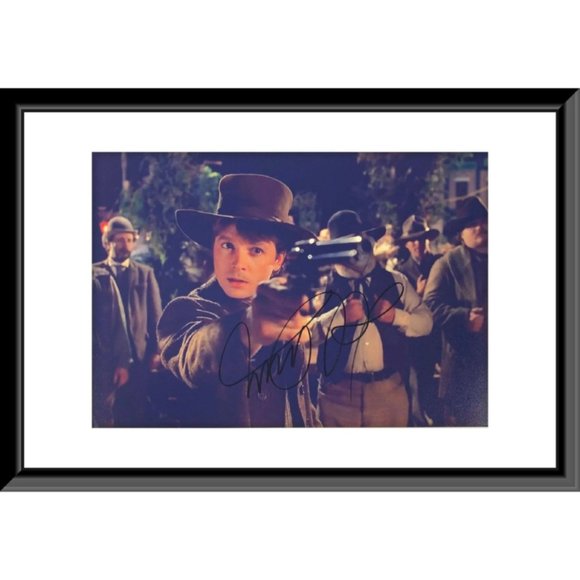 Back to the Future Michael J. Fox Signed Movie Photo